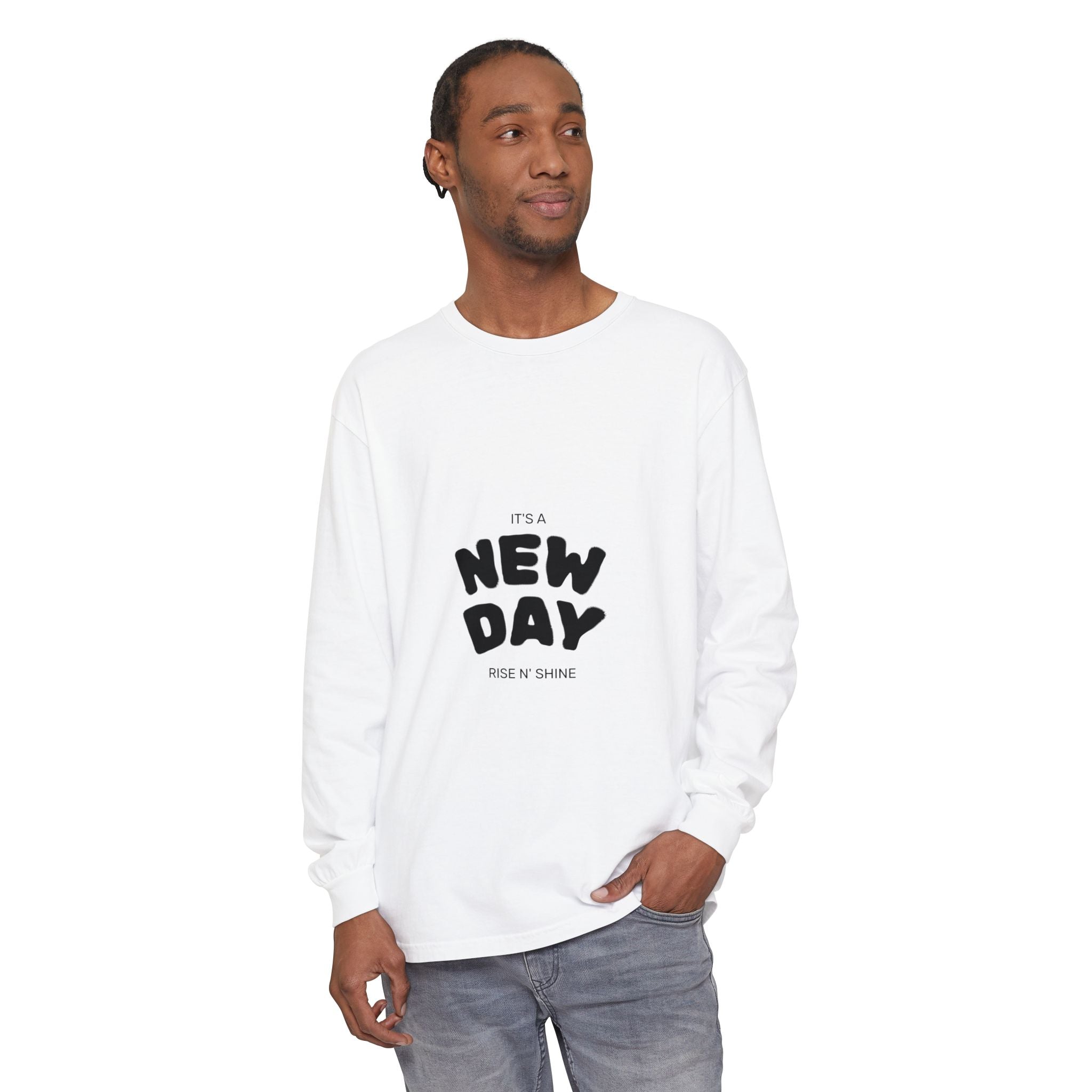 Unisex Garment-dyed Long Sleeve T-Shirt
